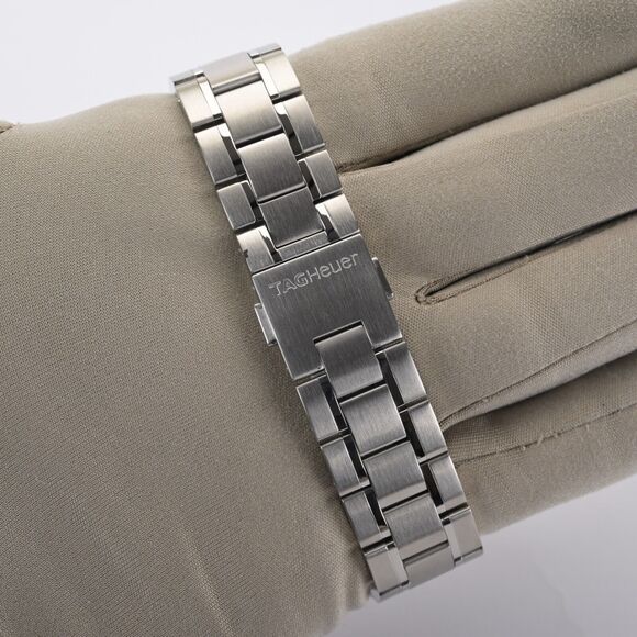 TAG Heuer Carrera Chronograph CV2017 Silver 41mm Men's Watch Full Set - Picture 7 of 12